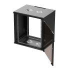 Extralink Premium 12U 600x450 black, rack cabinet, tool-free assembly, wall-mounted