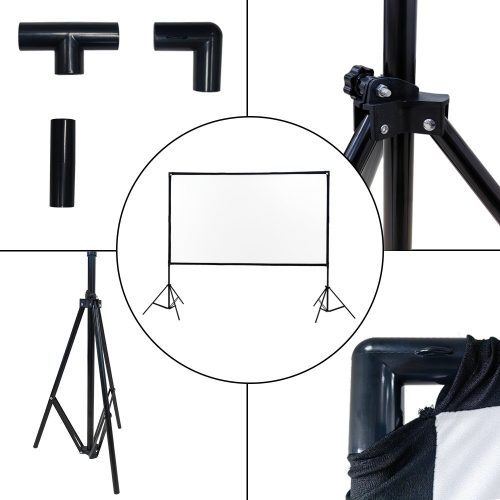 Extralink zusammenklappbare Projektionsleinwand 84" PSF-84 16:9 186×105 cm weiß