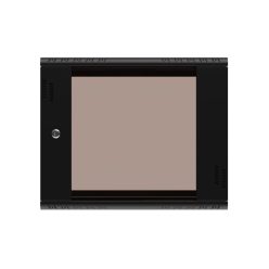   Extralink Premium 9U 600x600 black, rack cabinet, tool-free assembly, wall-mounted