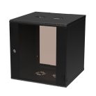 Extralink Premium 12U 600x600 black, rack cabinet, tool-free assembly, wall-mounted