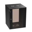 Extralink Premium 15U 600x600 black, rack cabinet, tool-free assembly, wall-mounted
