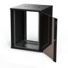Extralink Premium 15U 600x600 black, rack cabinet, tool-free assembly, wall-mounted