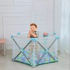 Extralink Kids összecsukható gyermek játszókeret, száraz medencével, 140x68 cm, K-461 modell