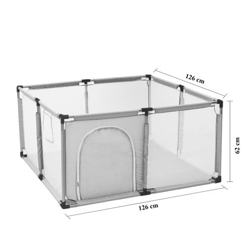 Extralink Kids gyermek játszókeret, játszótér száraz medencével, összecsukható, 126x126 cm, labdákkal, K-458