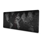 Extralink large dark world map patterned gaming mouse and keyboard pad for desk, 30x80 cm - 1073