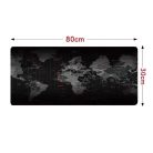 Extralink large dark world map patterned gaming mouse and keyboard pad for desk, 30x80 cm - 1073