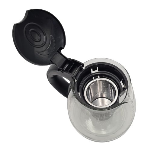 Extralink üveg teáskanna szűrővel, kávéfőzővel, 1,5 liter