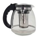 Extralink üveg teáskanna szűrővel, kávéfőzővel, 1,5 liter