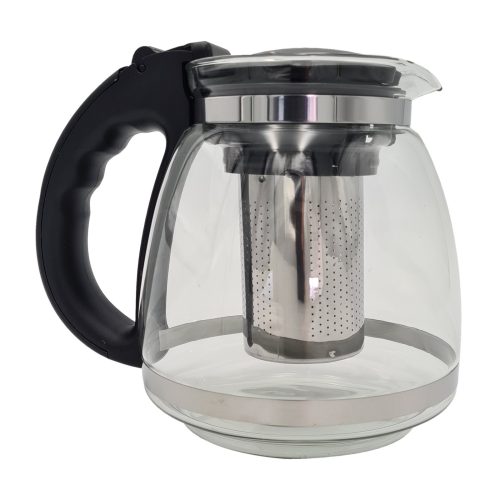 Extralink üveg teáskanna szűrővel, kávéfőzővel, 1,5 liter