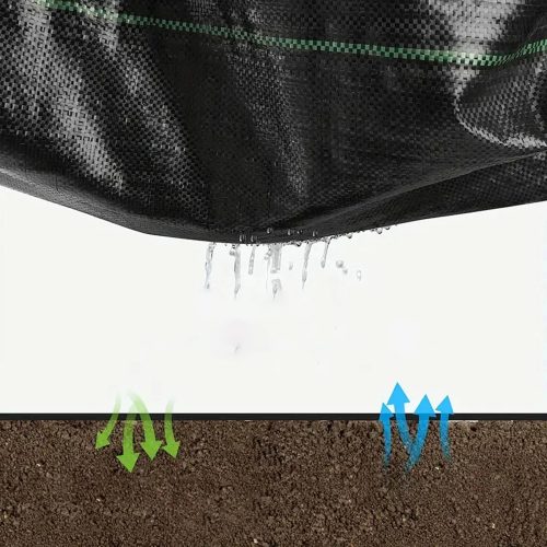 Extralink schwarze Unkrautvlies – 1,6 x 100 m, 80g/m², UV-beständig