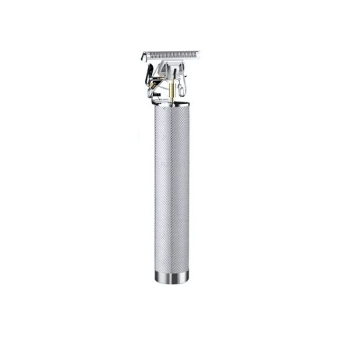 Extralink hair clipper and trimmer, silver color, with various size cutting heads