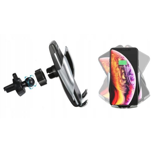 Extralink S5 car holder with induction sensor and charger for the air vent.