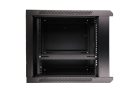 Extralink 9U 600x600 black, rack cabinet, wall-mounted