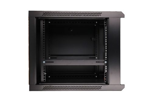 Extralink 9U 600x600 black, rack cabinet, wall-mounted