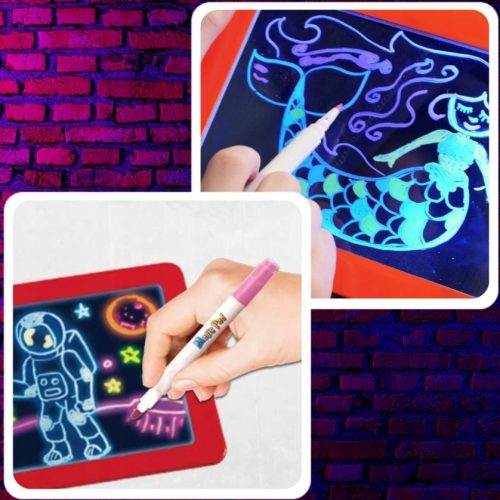 Extralink Neon Magic Pad - magisches Tablet für Kinder, Rot