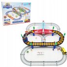 Extralink Kids elektromos vonatpálya „Track King” lokomotívval és akkumulátoros kocsikkal