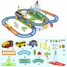 Extralink Kids elektromos vonatpálya „Track King” lokomotívval és akkumulátoros kocsikkal