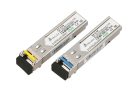 Extralink SFP 1.25G, SFP WDM module, 1.25 Gbps, 1310/1550 nm, single-mode, 3 km, LC, DOM, pair