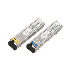   Extralink SFP 1.25G, SFP WDM Modul, 1,25 Gbps, 1310/1550 nm, Einzelmodus, 3 km, LC, DOM, Paar