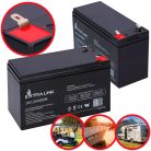 Extralink AGM 12V 7.2Ah/7Ah battery, maintenance-free