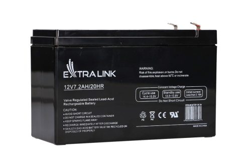 Extralink AGM 12V 7.2Ah/7Ah battery, maintenance-free