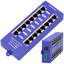   Extralink 8-Port Gigabit PoE Injektor, 8x 1000 Mb/s RJ45, Modus B
