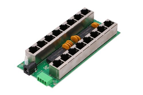 Extralink 8-Port Gigabit PoE Injektor, 8x 1000 Mb/s RJ45, Modus B