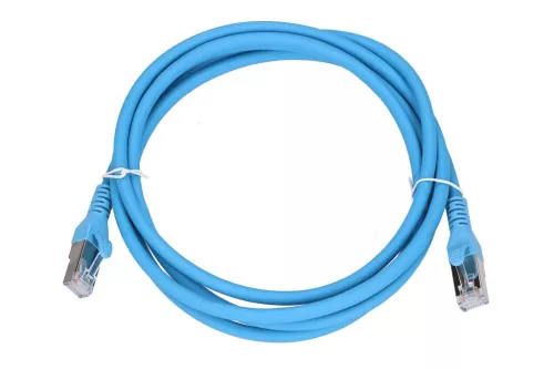 Extralink Kat.6a S/FTP 2m, LAN patch kábel, réz sodrott érpár, 10 Gbps