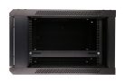 Extralink 6U 600x600 black, rack cabinet, wall-mounted