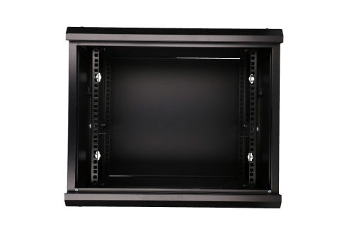 Extralink 9U 600x450 black, rack cabinet, wall-mounted