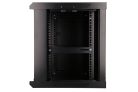 Extralink 9U 600x450 black, rack cabinet, wall-mounted