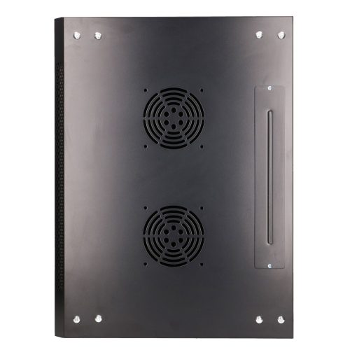 Extralink 9U 600x450 black, rack cabinet, wall-mounted