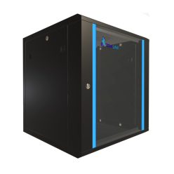   Extralink 12U 600x600 black, rackmount szekrény, falra szerelhető