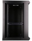 Extralink 12U 600x600 black, rackmount cabinet, wall-mounted