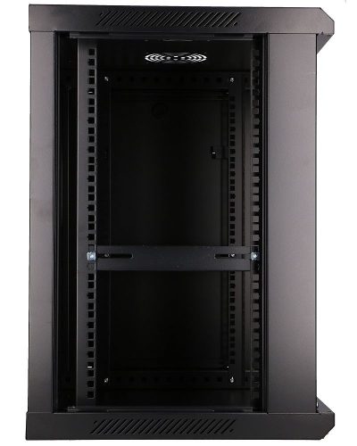 Extralink 12U 600x450 black, rackmount cabinet, wall-mounted