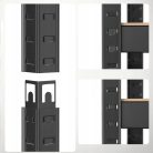 Extralink négy szintes polcrendszer, 180x120x60 cm, 500 kg teherbírással, PRO-0667