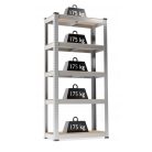 Extralink Regalsystem, 5-stufig, 180x90x30 cm, 175 kg Tragfähigkeit - 5870