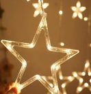 LED-Lichtvorhang mit Sternenmuster, für den Außenbereich, BN-434