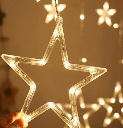 LED-Lichtvorhang mit Sternenmuster, für den Außenbereich, BN-434