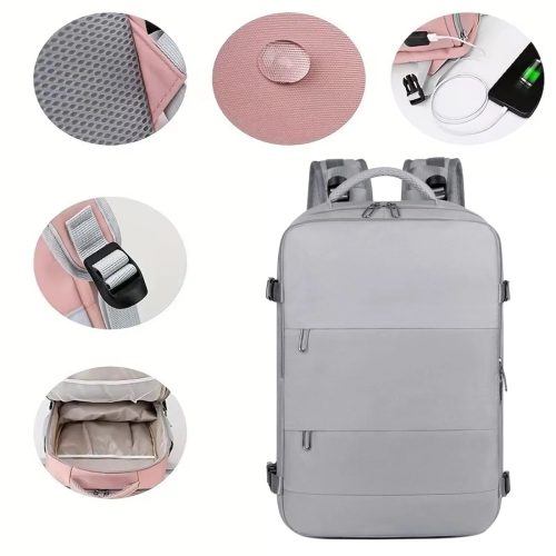 Extralink kézipoggyász hátizsák repülőgép fedélzetére, strapabíró, univerzális laptop-tartóval, P-1271 modell.