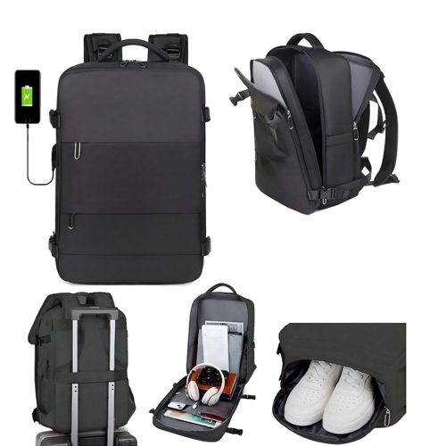 Extralink hátizsák, kézipoggyász repülőgéphez, kabinméretű, laptoprekeszes, univerzális, 35l, P-1272