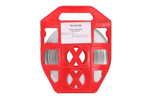 Extralink SS201 0.7 mm, stainless steel strap for mounting on electric poles, 10 mm x 0.7 mm, 50 m