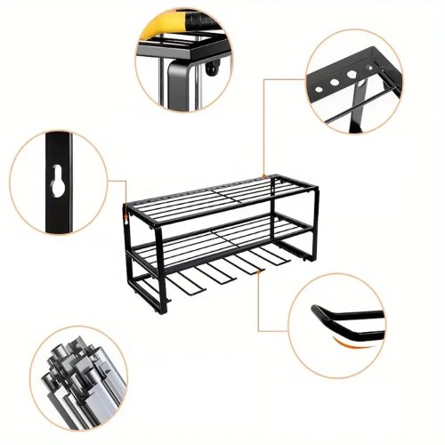 Extralink Wandmontierter Garagenregal Werkzeughalter Organizer R-1257