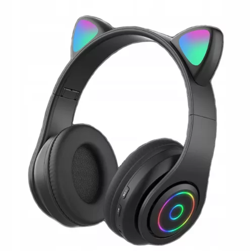 Extralink Kids Headphones Pro Black | Vezetékes headphones | Cat Ears