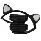 Extralink Kids Headphones Pro Black | Vezetékes headphones | Cat Ears