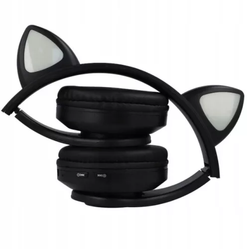 Extralink Kids Headphones Pro Black | Vezetékes headphones | Cat Ears