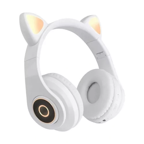 Extralink Kids Headphones Pro White | Vezetékes headphones | Cat Ears