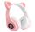 Extralink Kids Headphones Pro Pink | Vezetékes fejhallgató | Cat Ears