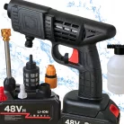 EXTRALINK battery-powered pressure washer for windows, garden, and paving stones, 2 battery sets