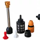 EXTRALINK battery-powered pressure washer for windows, garden, and paving stones, 2 battery sets